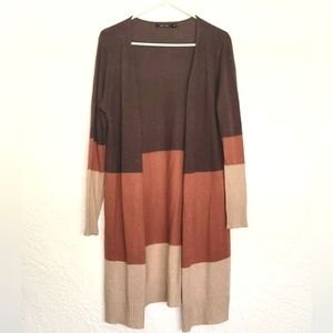 Vici Cafe Mocha Colorblock Cardigan